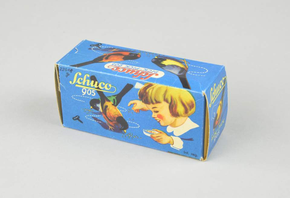 Schuco aufziehbarer Plüsch-Vogel