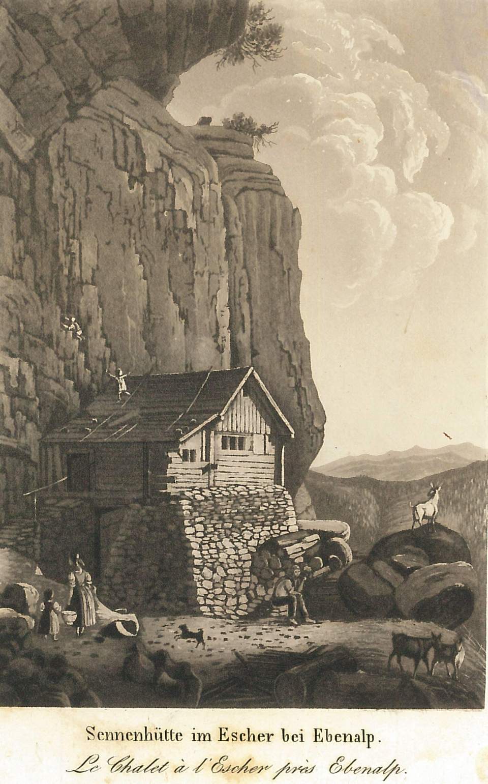 Ansicht Sennenhütte im Escher bei Ebenalp