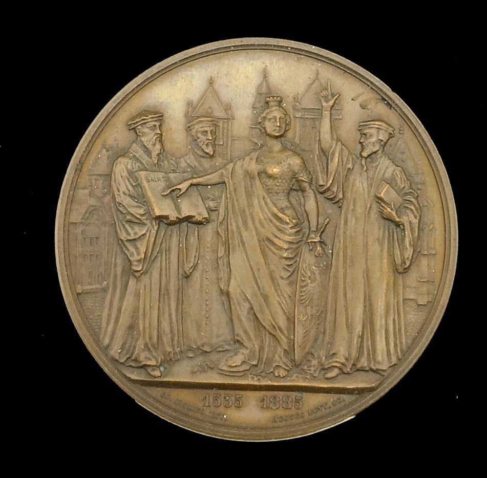 Medaille 350. Jubiläum d. Reformation in Genf