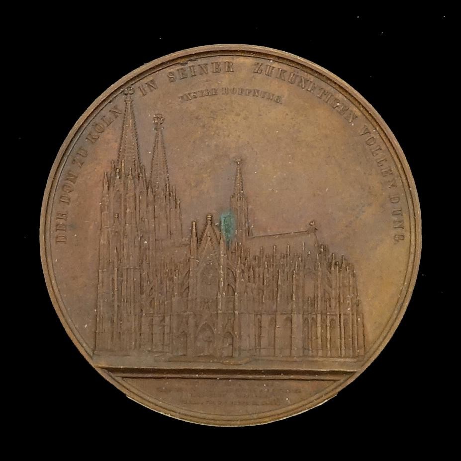 Medaille Vollendung des Domes zu Köln