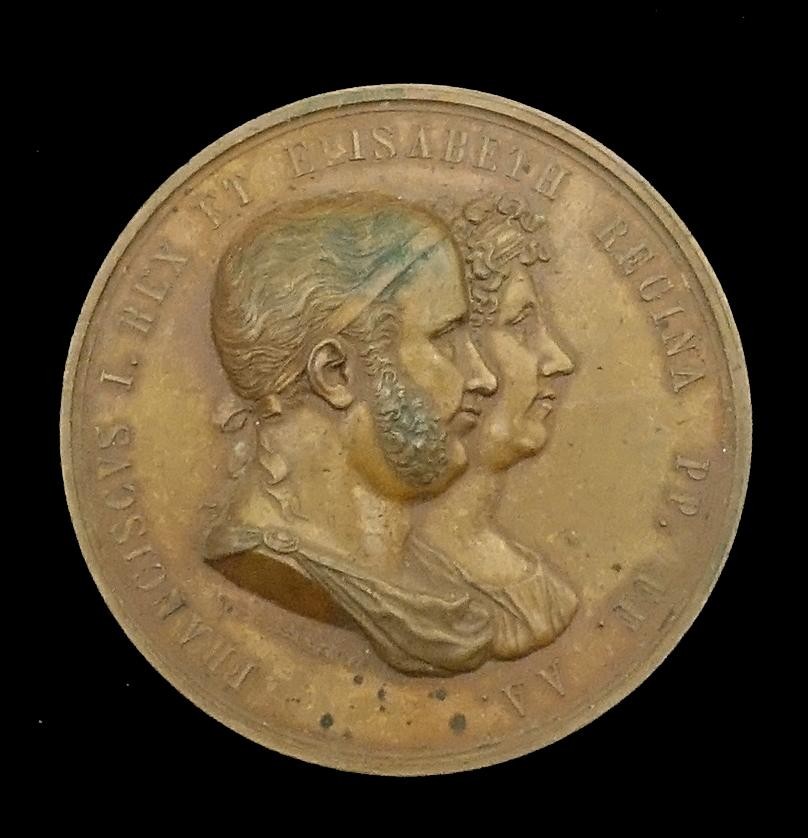 Medaille Franz. u. (Elisabeth) ? Kaiserpaar v. Oesterreich