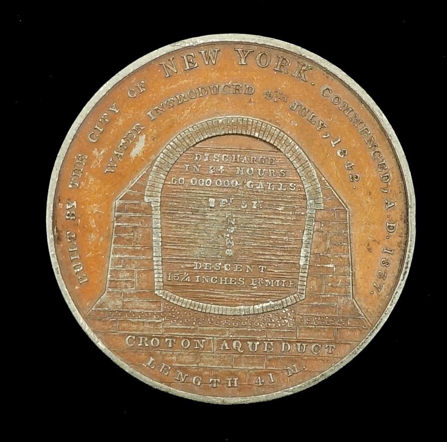 Medaille Wasserversorgung von New York