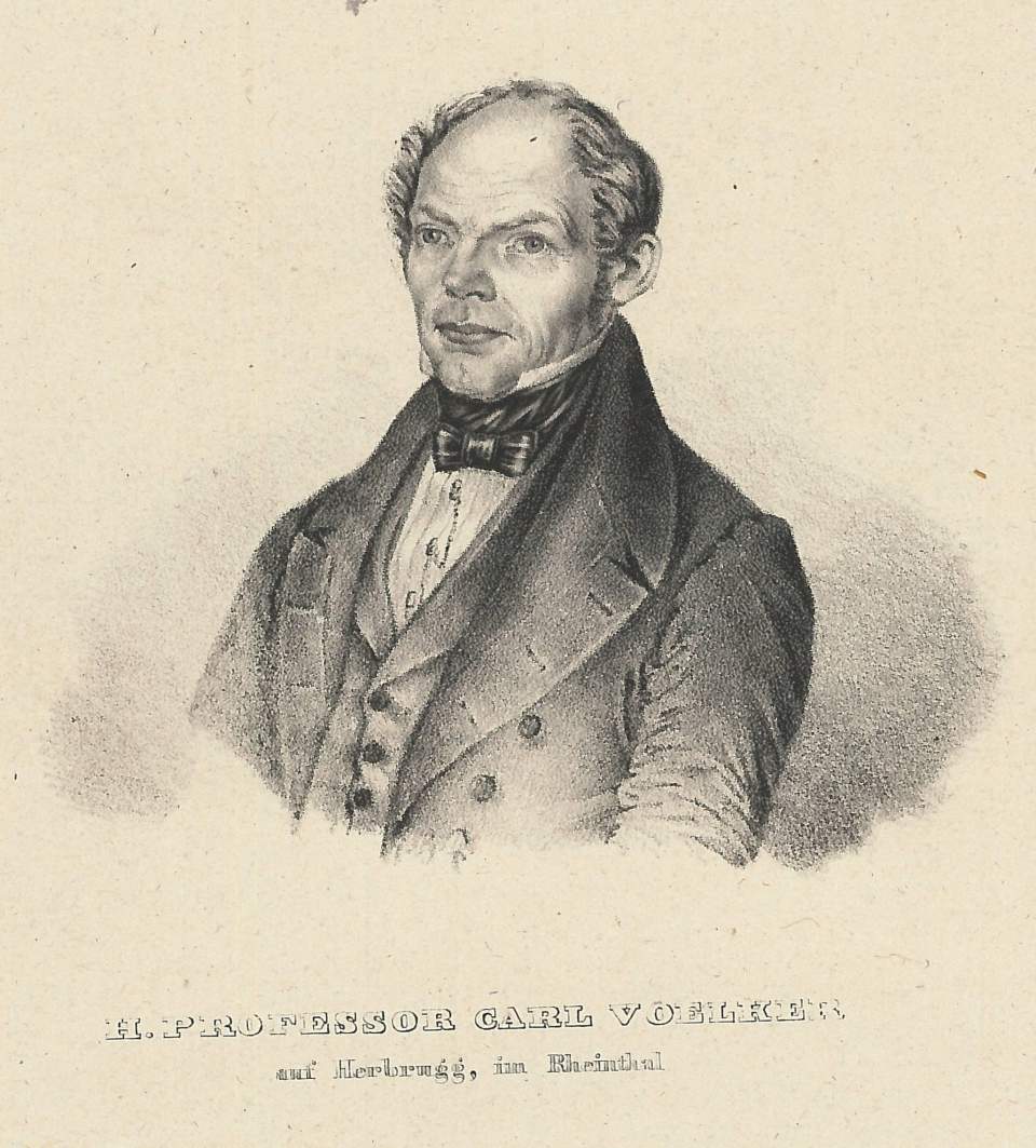 Porträt von Professor Carl Voelker auf Herbrugg im Rheintal