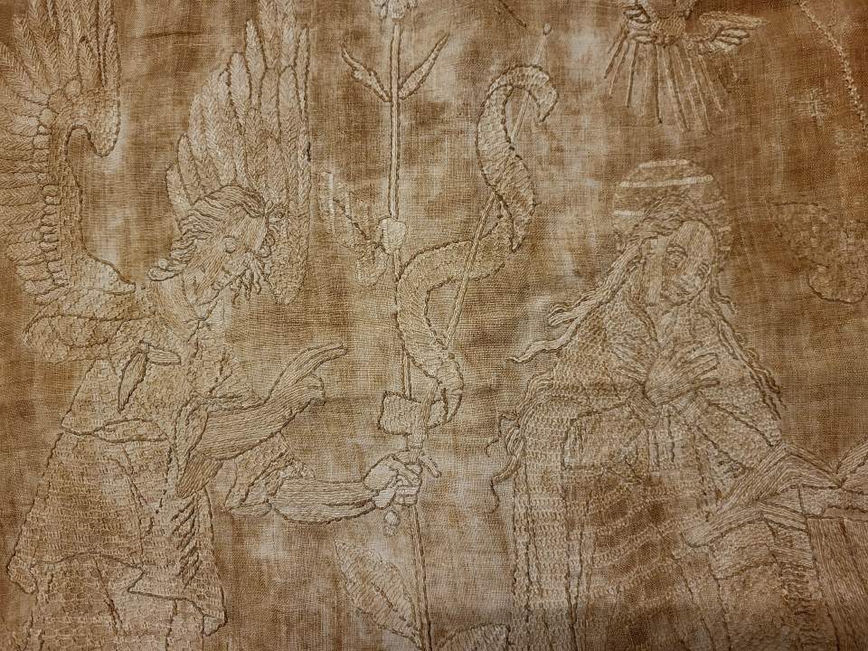 Leinenstickerei
Verkündigung