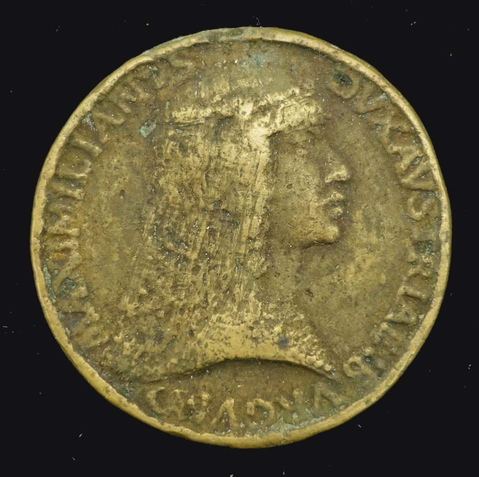 Medaille Herzog Maximilian u. Maria von Oesterreich