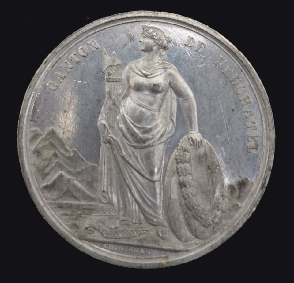 Medaille Kanton Neuenburg nach Befreiung von Preussen