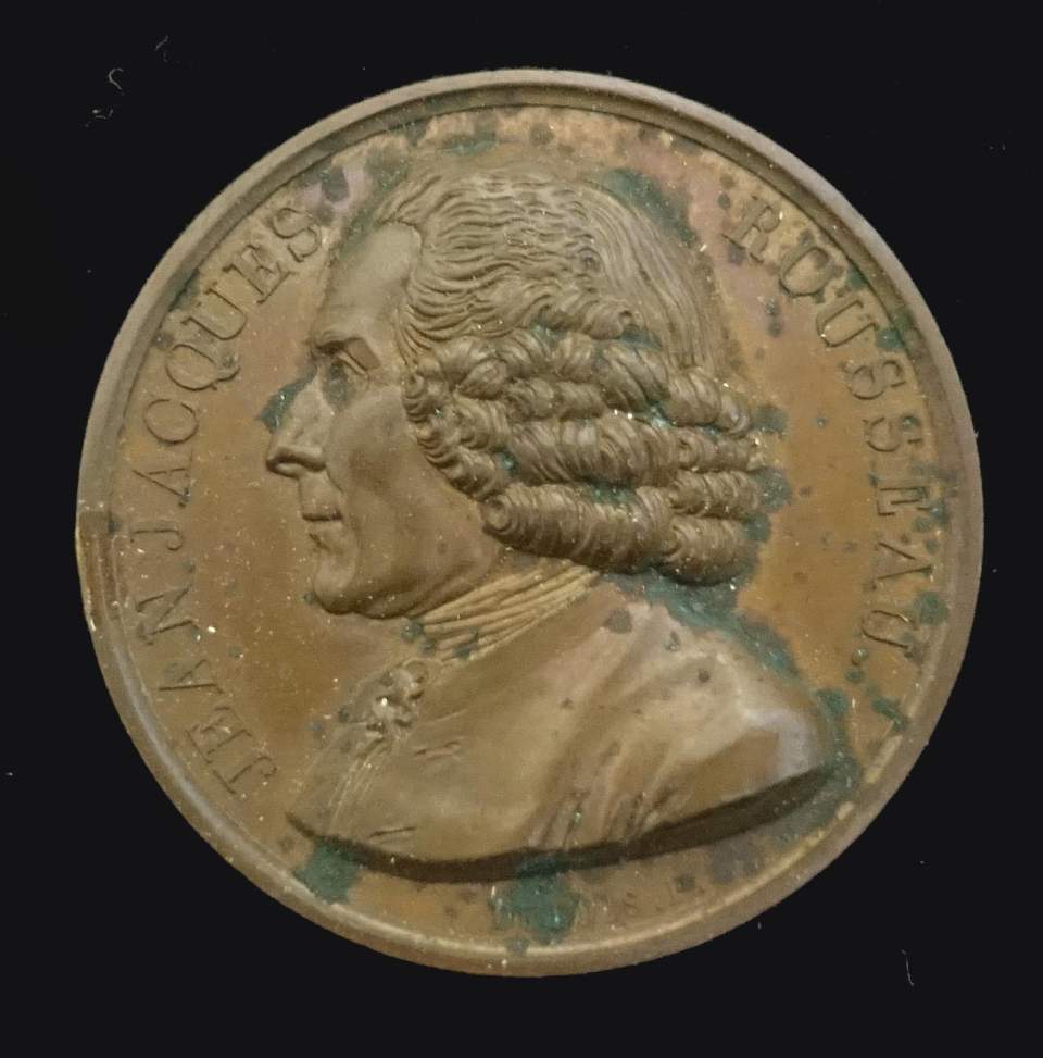 Medaille Jean Jacques Rousseau, Philosoph 1712 - 1778