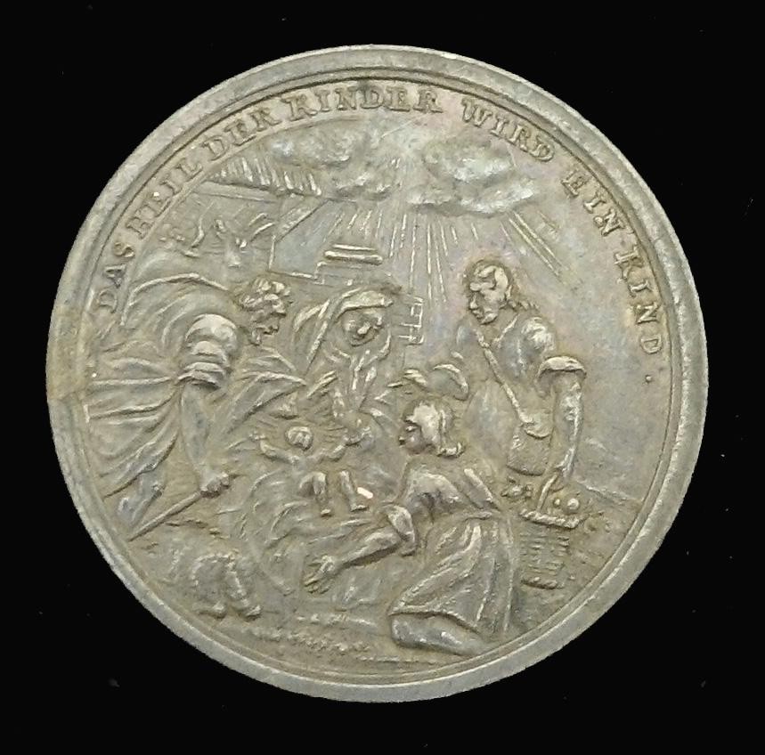 Medaille Weihnacht im Stall von Betlehem