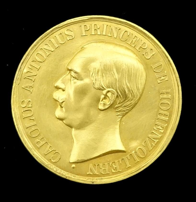 Medaille Fürst Karl von Hohenzollern - Sigmaringen 1811 - 1885