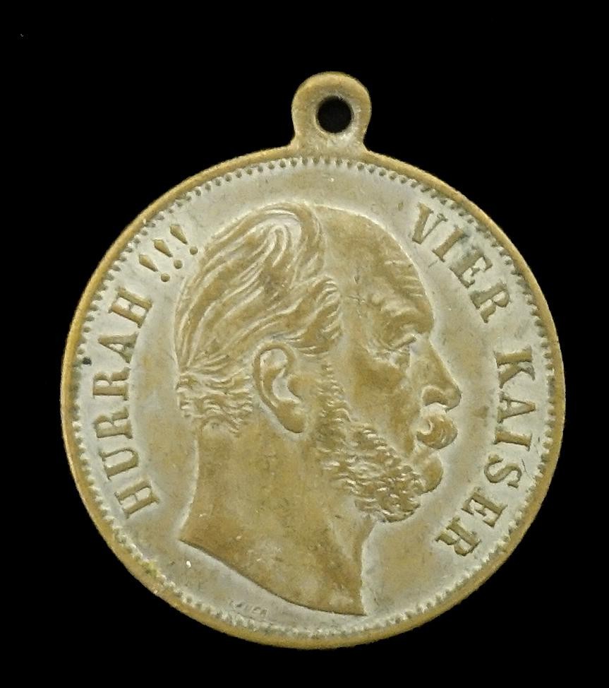 Medaille Hurra 4 Kaiser (d. Hohenzollern)