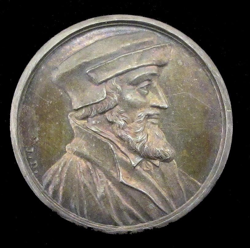 Medaille Johann Oecolampad, Theologe in Basel, 1482 - 1531