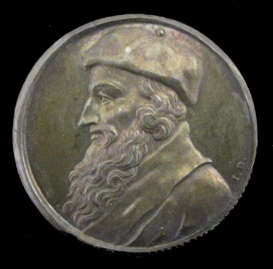 Medaille John Wiclif, Theologe in England, 1328 - 1387