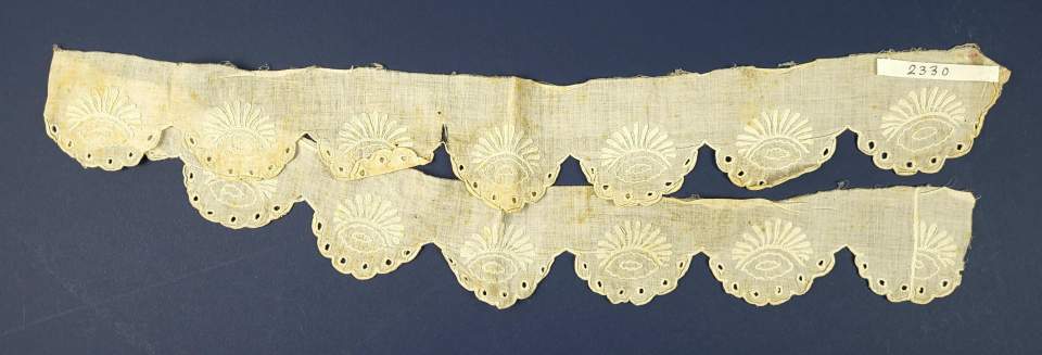 Stickereibordüre, Fragment