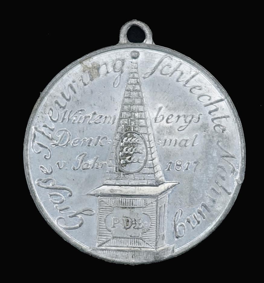 Medaille Denkmal der Teuerung Würtemberg