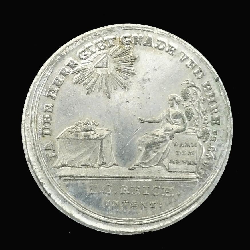 Medaille Ende der Hungersnot in Sachsen
