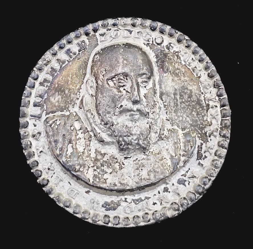 Medaille J. Lienhard Zollikoffer 1529 - 87, Stifter d. F. Kommiss, Altenklingen