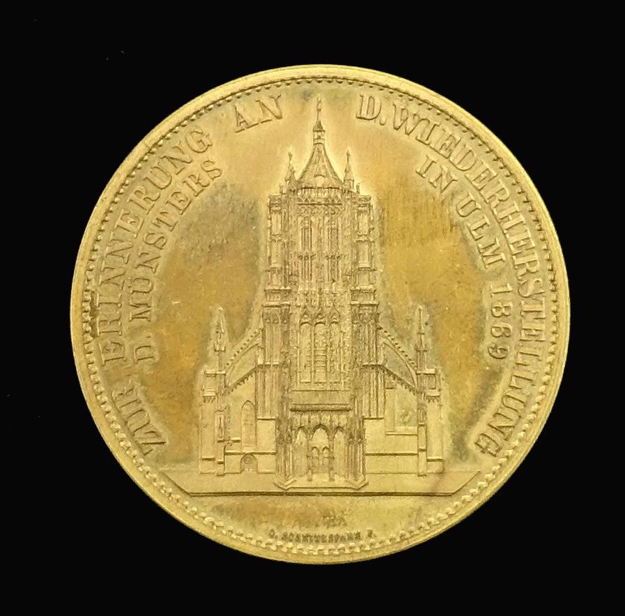 Medaille, Vollendung des Münsters von Ulm