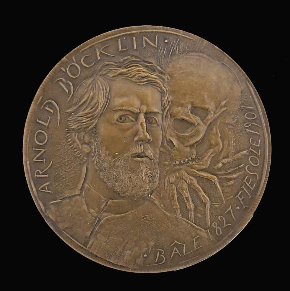 Medaille Arnold Böcklin, Kunstmaler, Basel