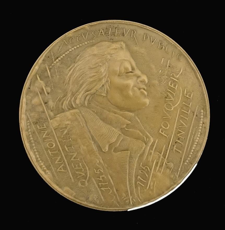 Medaille Antoine Quentin, Fouquier - Tinville, Akteur u. letztlich Opfer der franz. Revolution