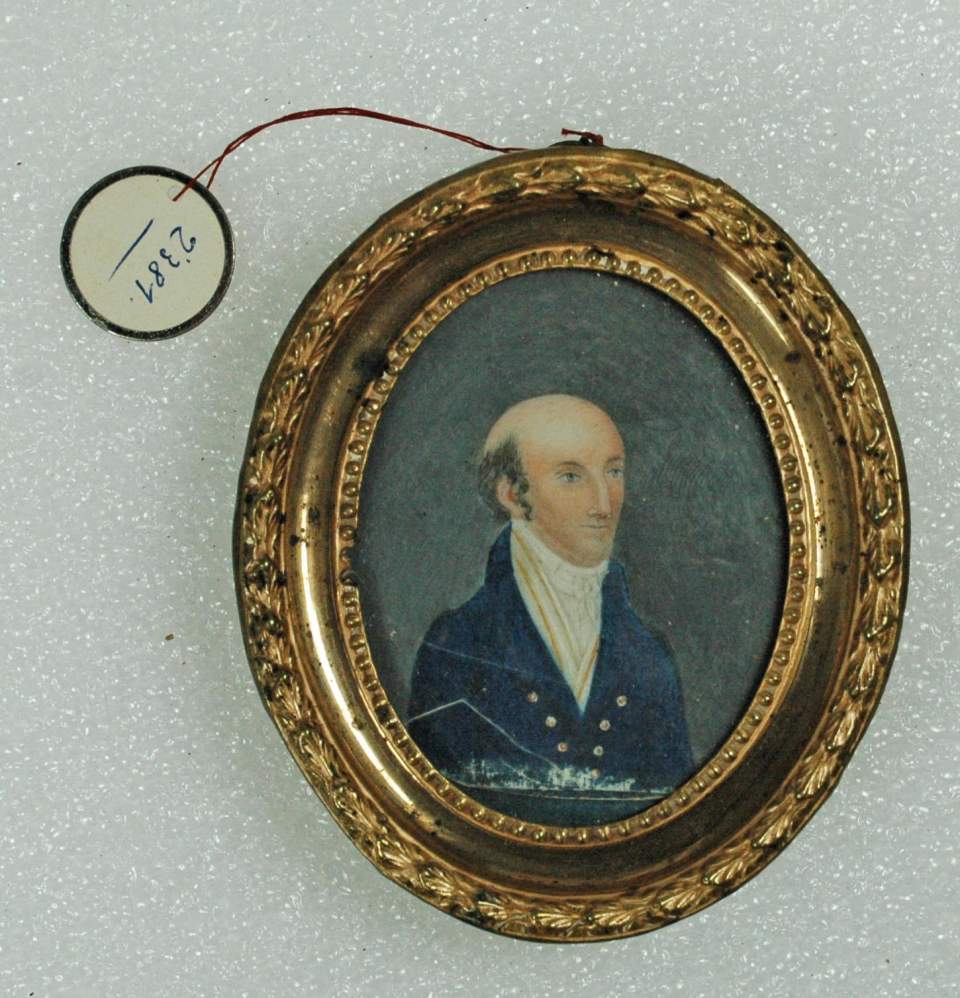 Bildnis eines unbekannten Herrn in den mittleren Jahren, gestorben 1805 (Miniatur)