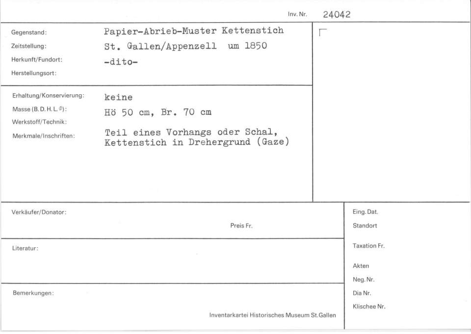 Papier-Abrieb-Muster Kettenstich