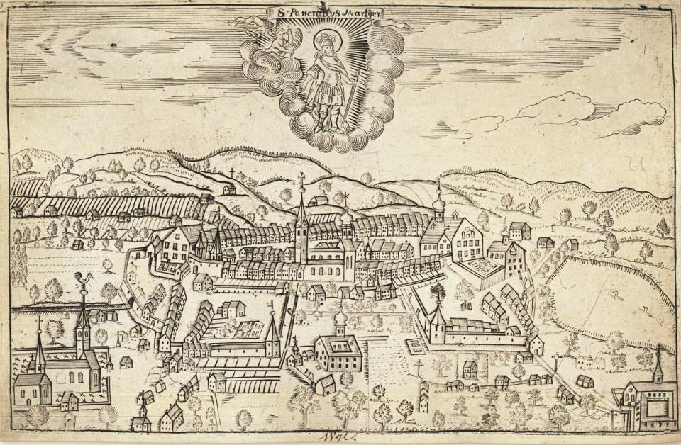 Wil, Planprospect von Südosten, nach 1729