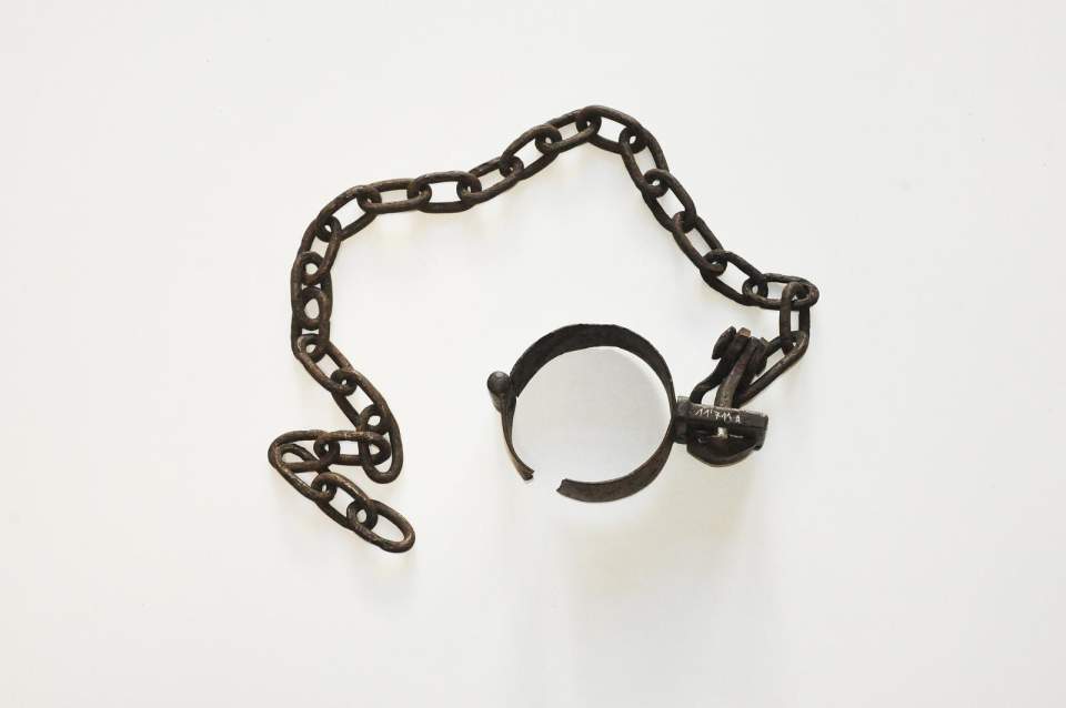 Kette, Gefängniskette mit Fussschelle, Fesseln, 2 Stücke