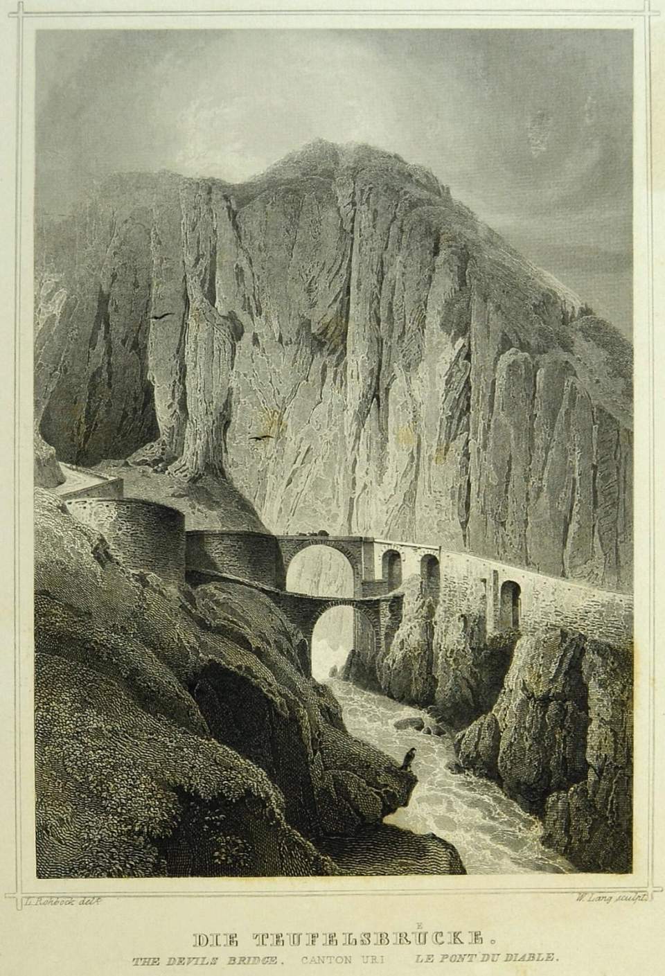 Ansicht Teufelsbrücke Kanton Uri