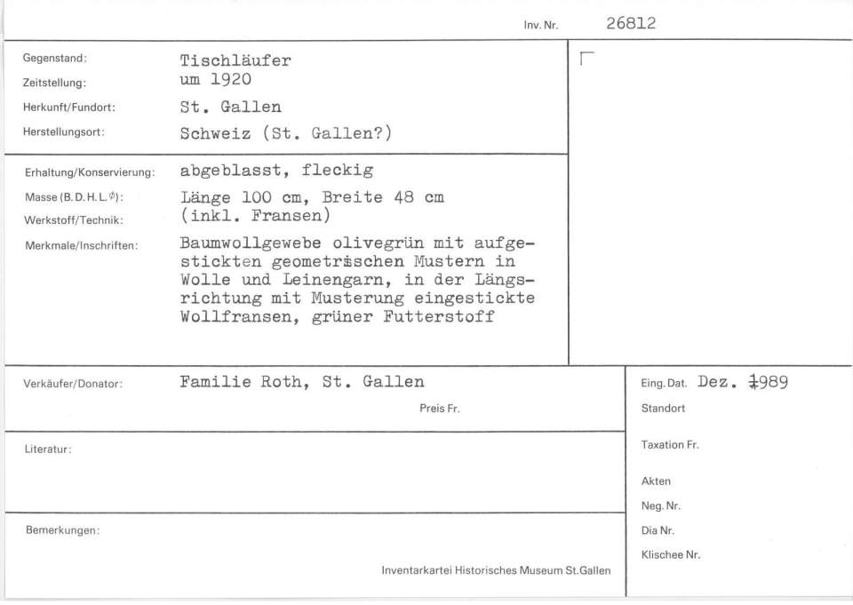 Tischläufer