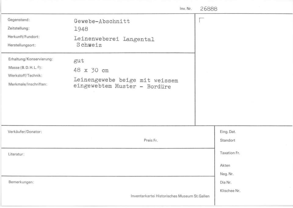 Gewebeabschnitt