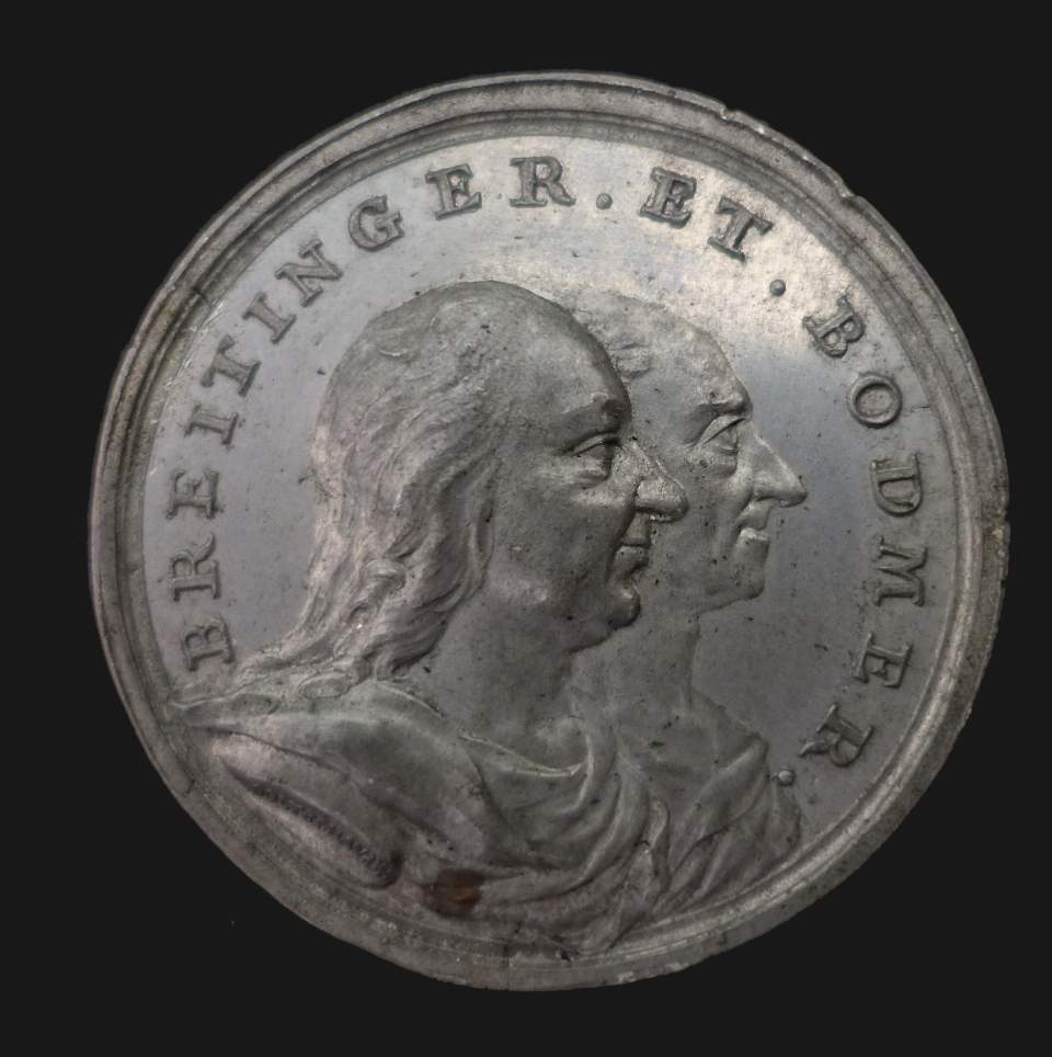 Medaille Breitinger (1701 - 1776) und Bodmer (1698 - 1783)