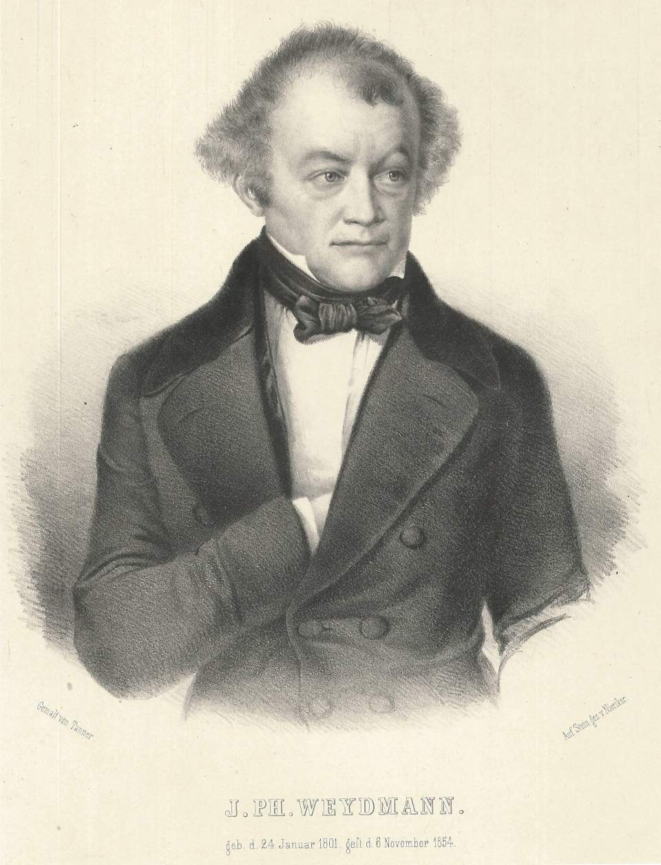 Porträt von J. Ph. Weydmann, 1801 - 1854