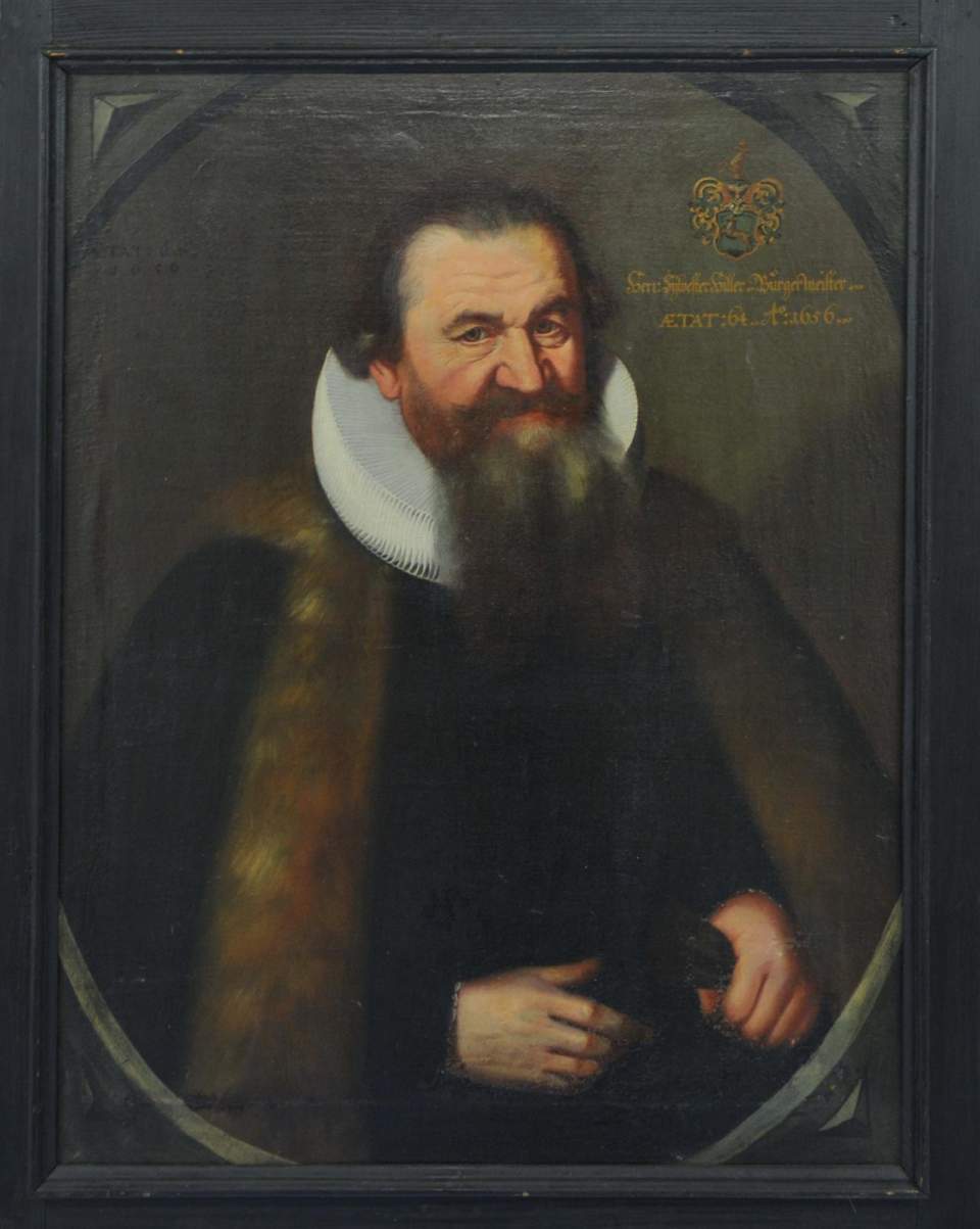 Ölgemälde, Portrait des Silvester Hiller, Bürgermeister