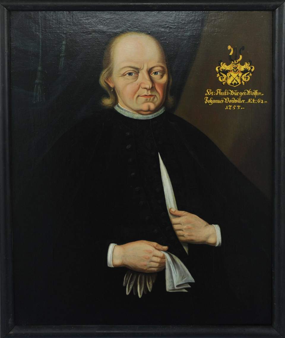 Ölgemälde, Portrait des Johannes Vonwiller, Amtsbürgermeister