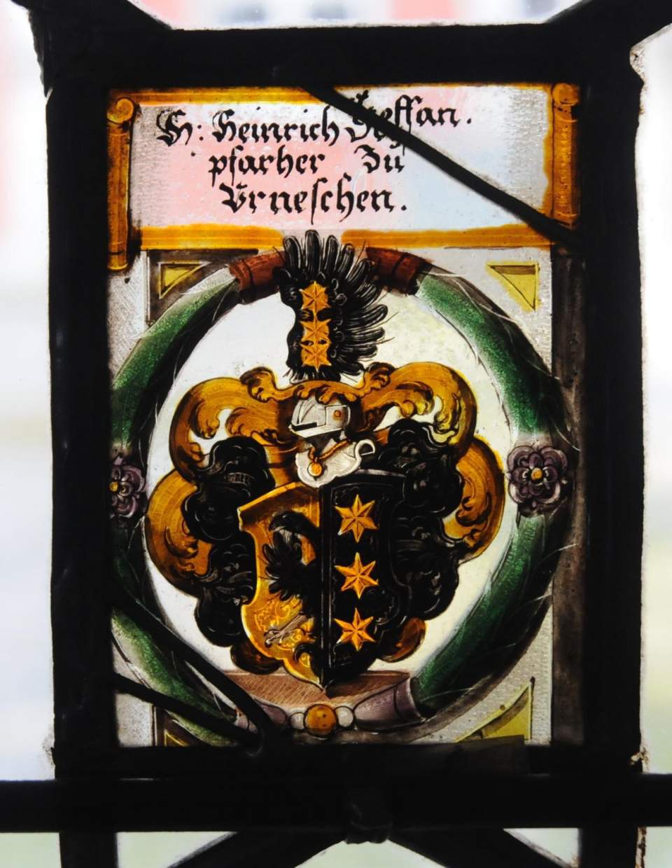 Wappenscheibe von Heinrich Steffan, Glasgemälde