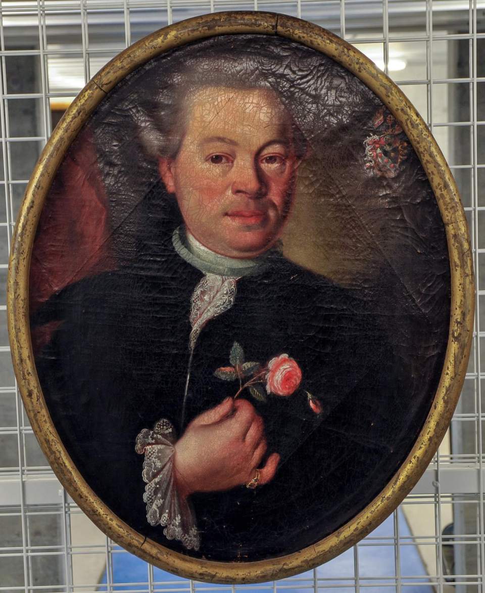 Ölgemälde, Portrait des Jacob Straub, Kaufmann