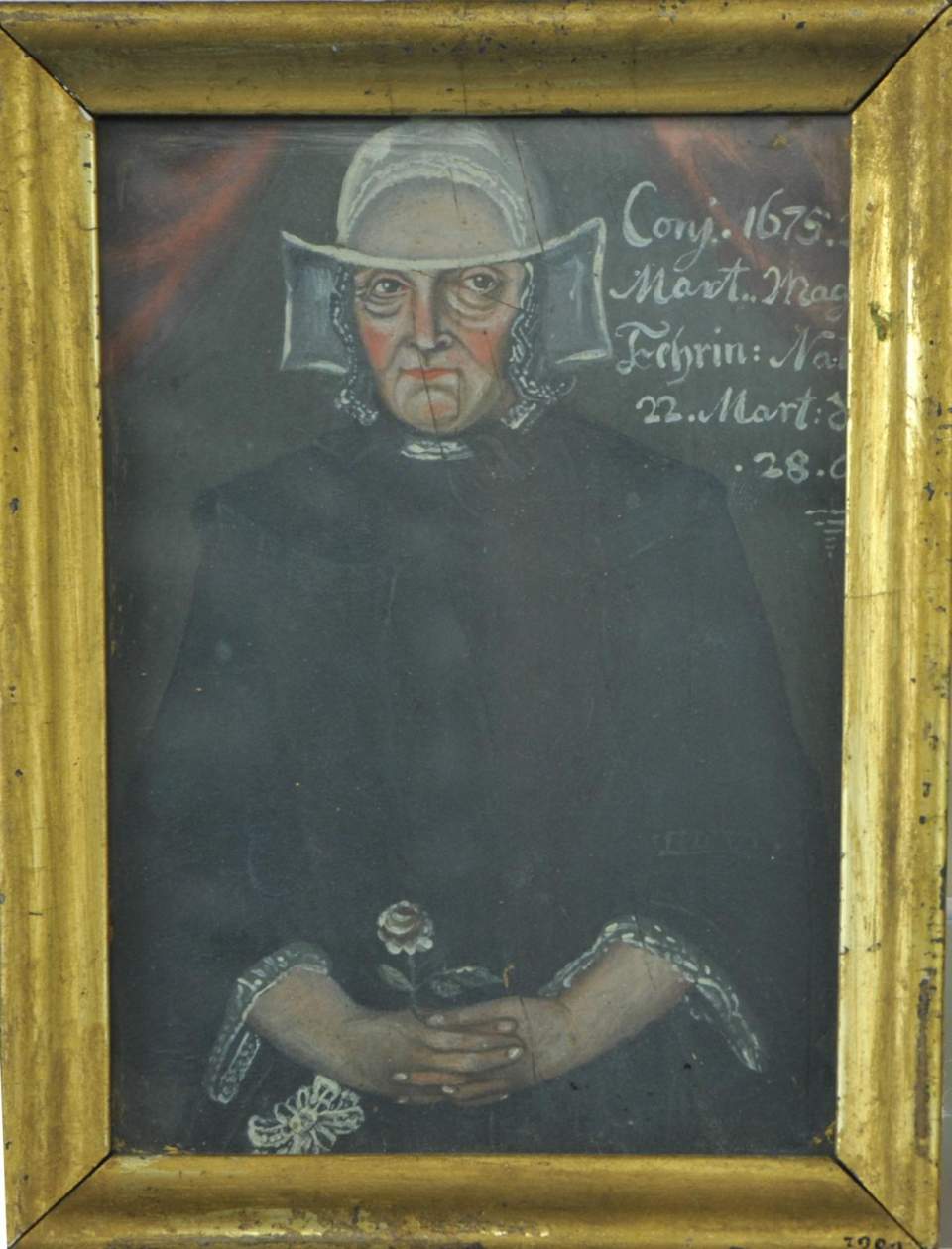 Porträt der Gemahlin von Jeremias Scheibener (1645-1719), Magdalena Scheibener, Bildnis