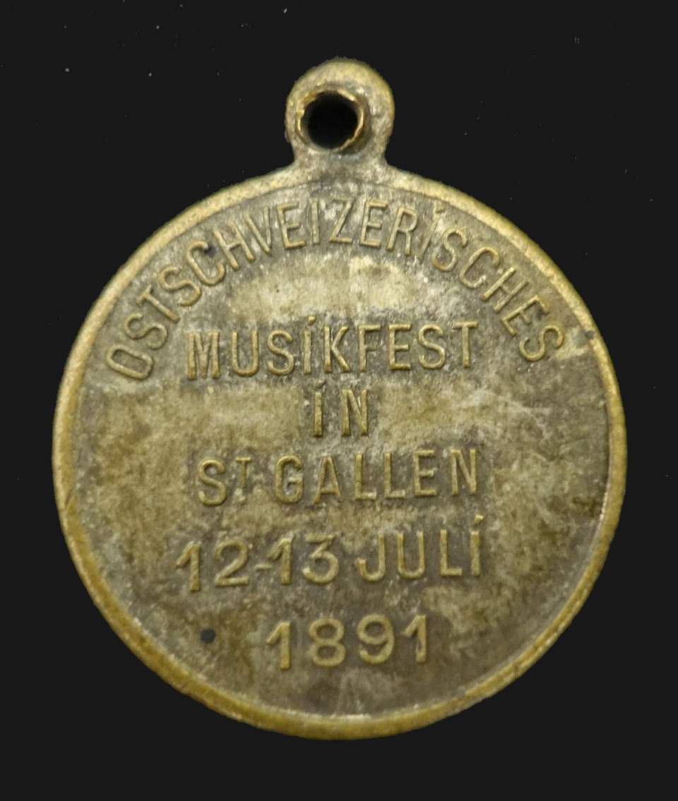 Medaille Ostschweizerisches Musikfest in St. Gallen