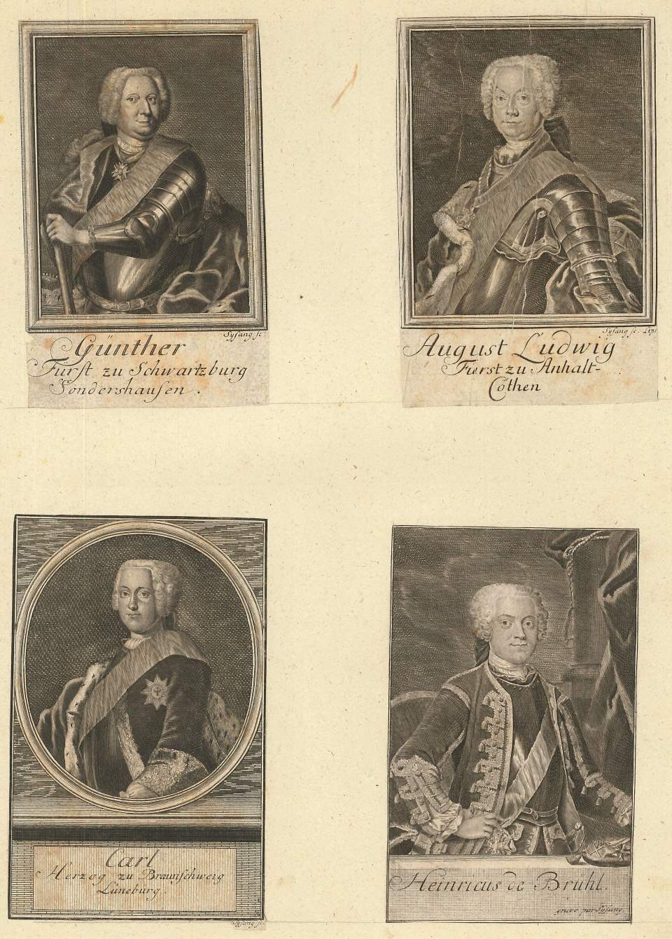 Porträt von Günther, Aug Ludw, Carl Heinricus de Brül
