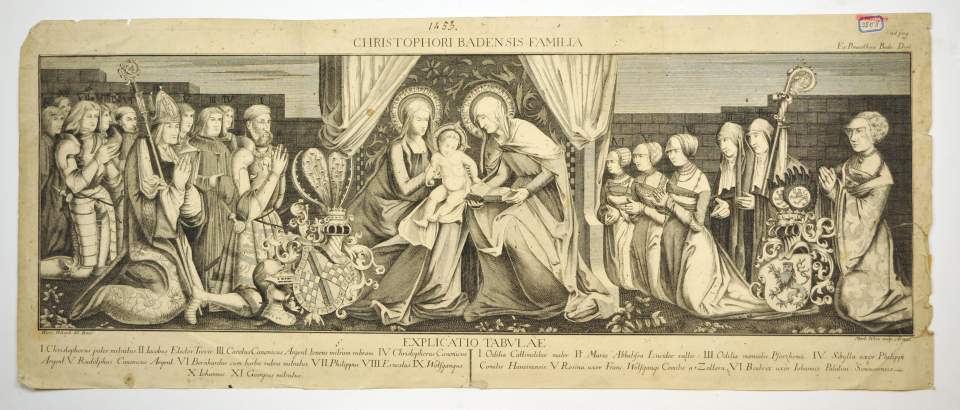 Porträt von Christophori Badensis familia