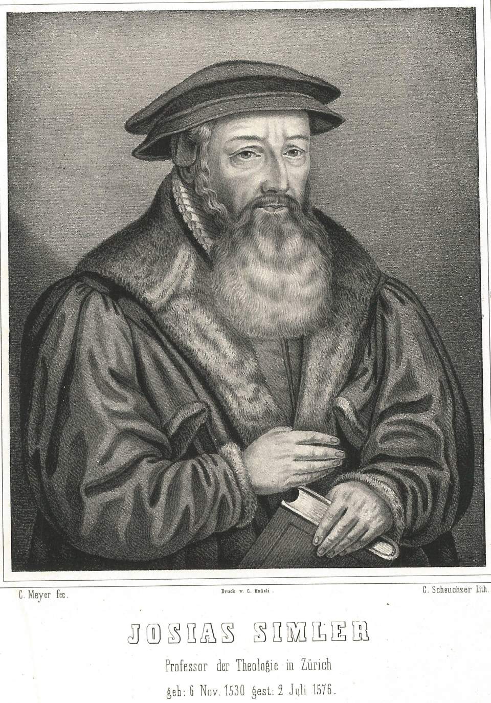 Porträt von Josias Simler