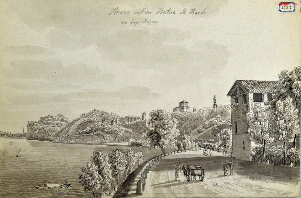 Ansicht Arona am Lago Maggiore