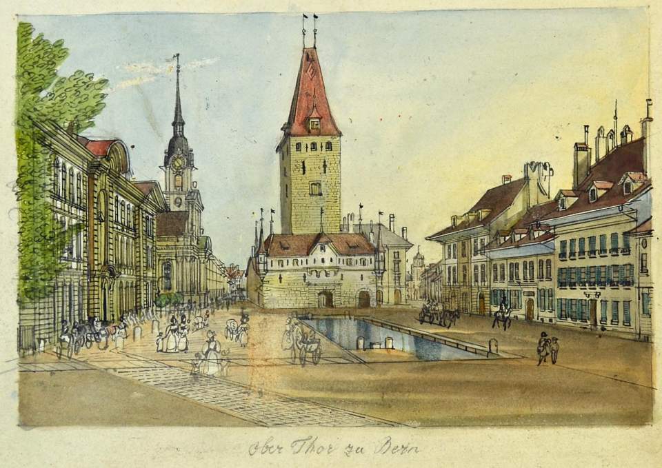 Ansicht Obertor Stadt Bern