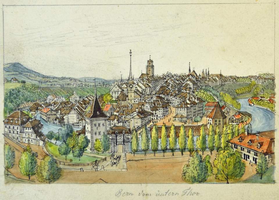 Ansicht Stadt Bern vom untern Tor