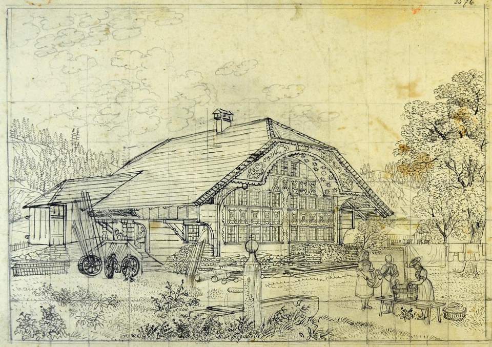 Ansicht Berner Bauernhaus