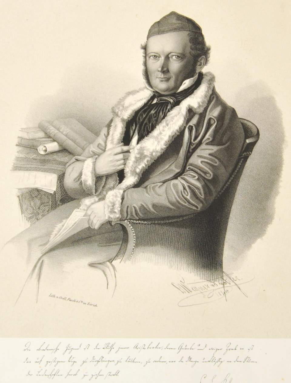 Porträt von Dr. F.L. Keller 