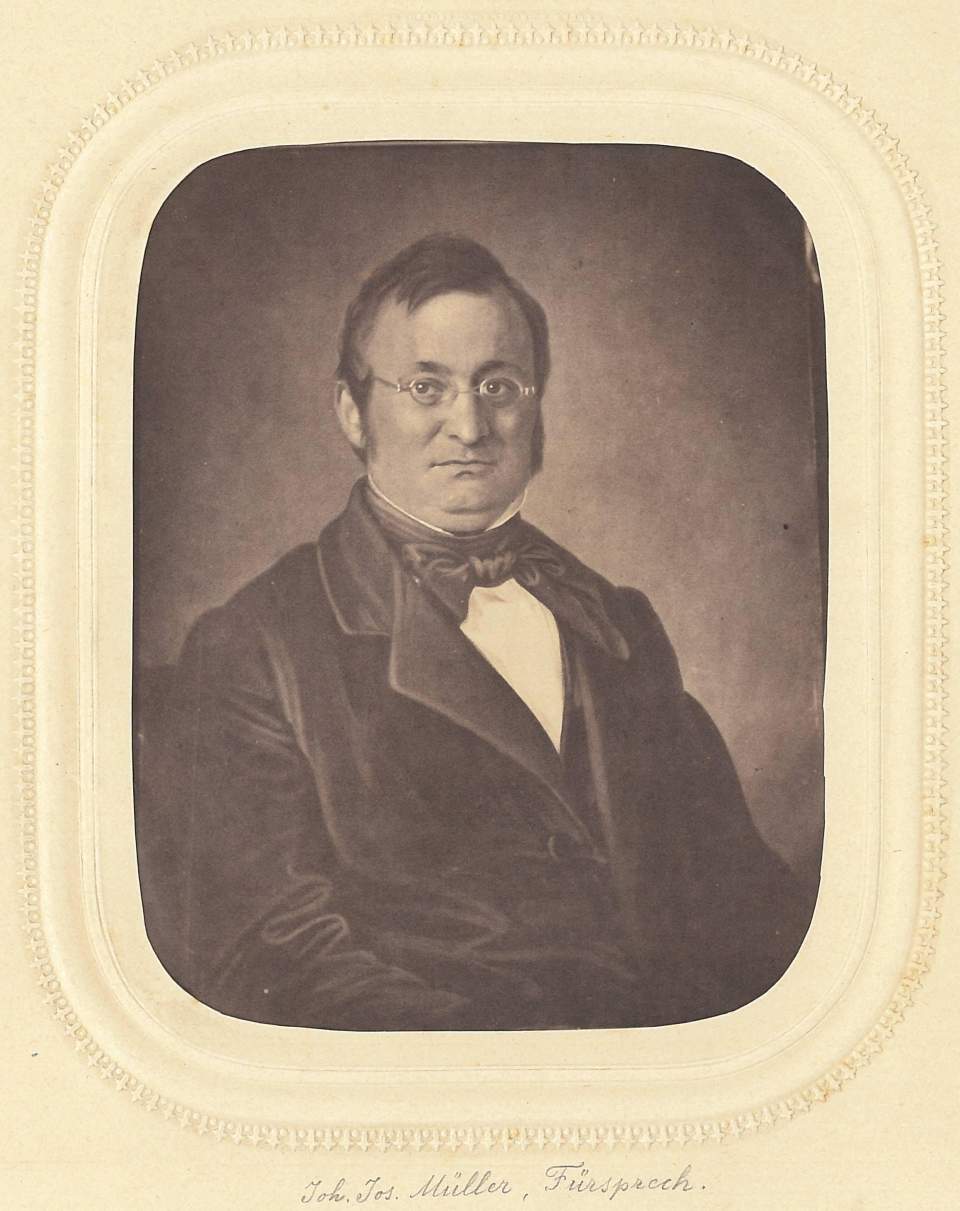 Porträt von J.J. Müller, Fürsprech