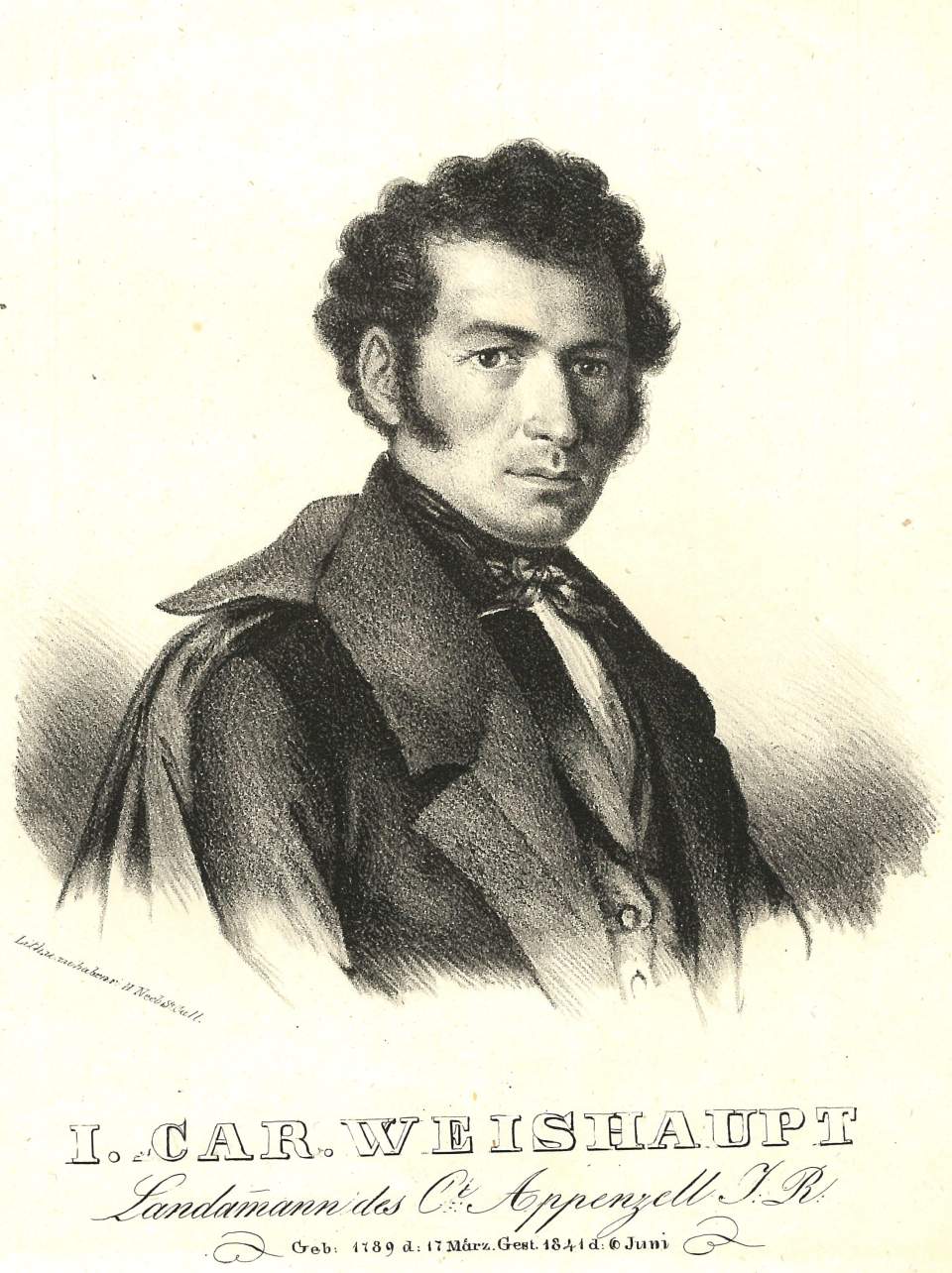 Porträt von J. Carl Weishaupt