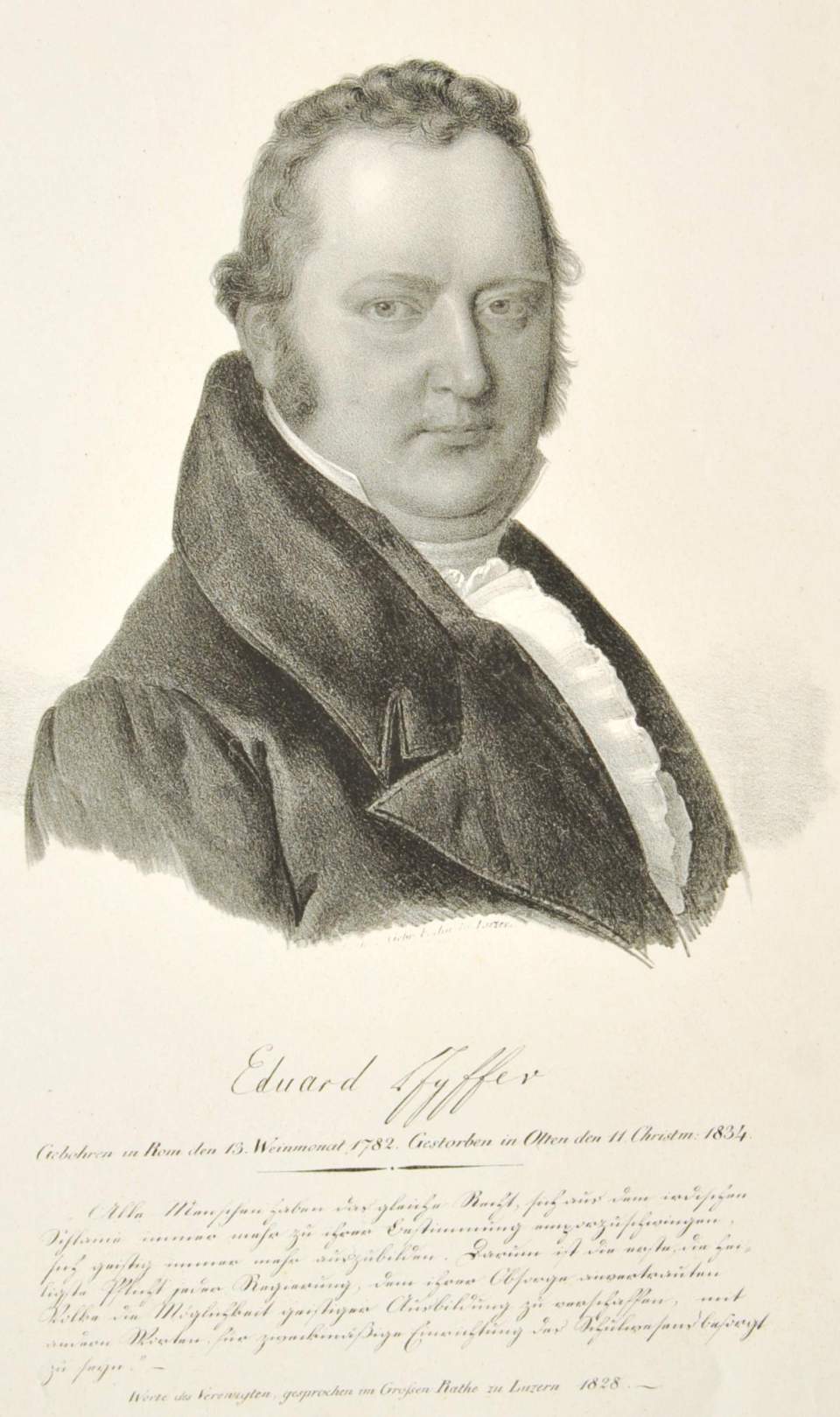 Porträt von Eduard Pfyffer