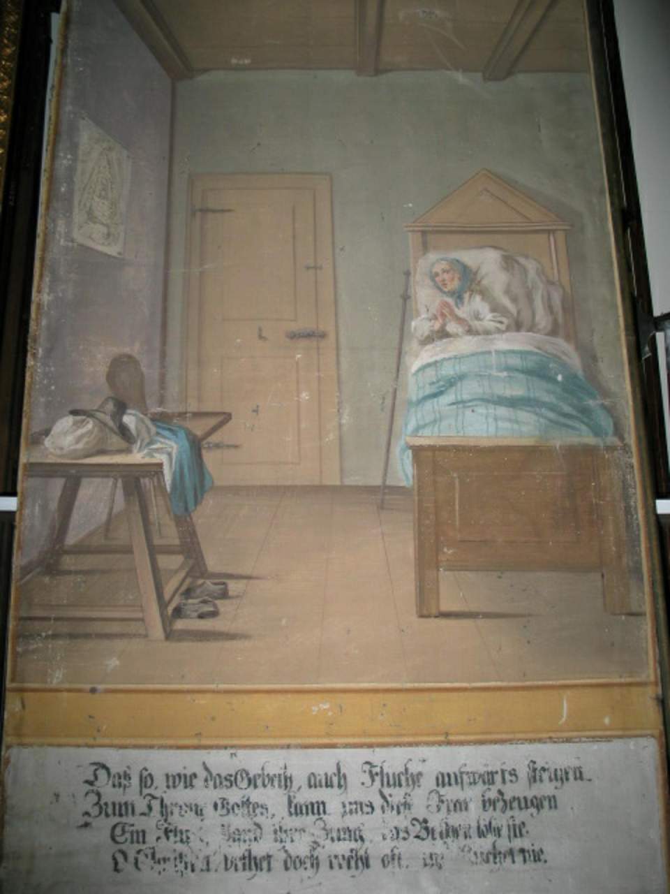 Gemälde, Ölgemälde Frau auf dem Bett